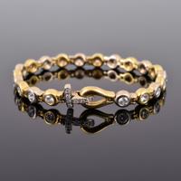 18K Gold & Diamond Estate Bracelet - Sold for $2,560 on 05-18-2024 (Lot 208).jpg